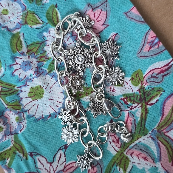 Brighton Collectibles Silver Snowflake Charm Bracelet - Picture 6 of 6